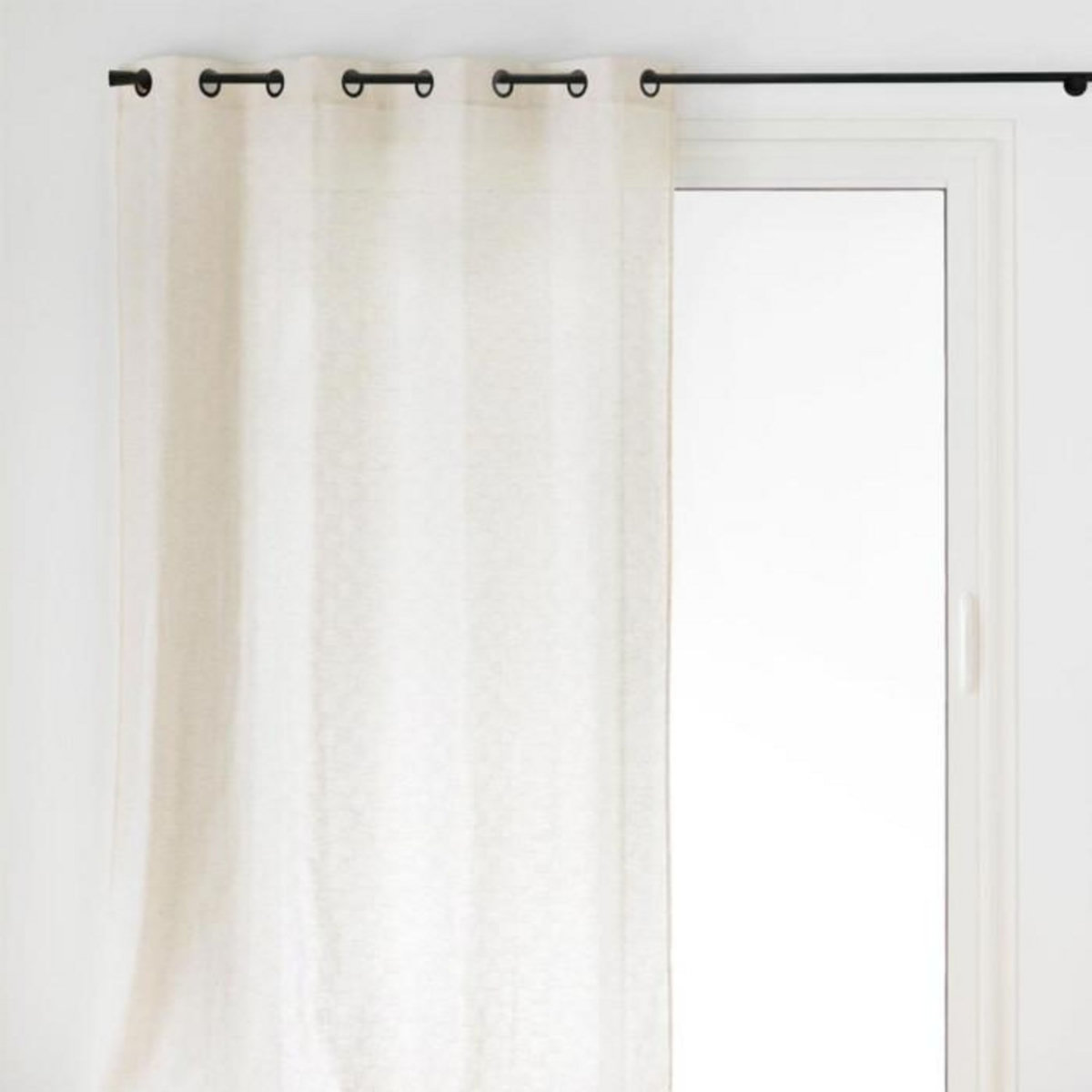 Paris Prix Rideau à Œillets Effet Lin Tissé  Logan  140x260cm Naturel