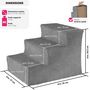 Voir la diapositive 6 : tectake Escalier pour animaux domestiques 37 x 45 x 34,5 cm gris