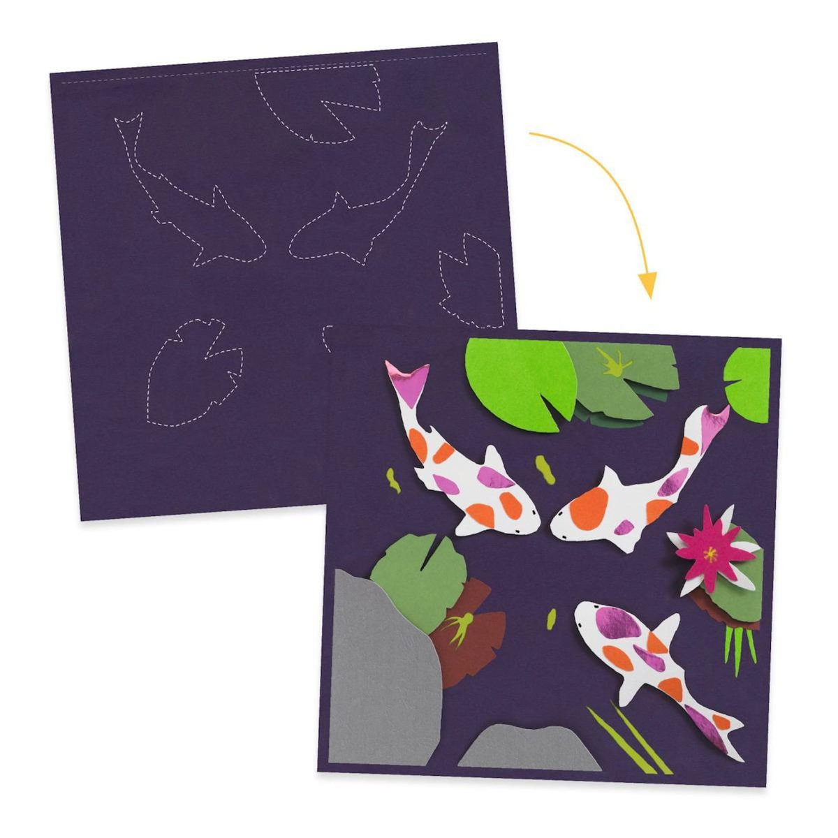 Djeco Tableau 3D - Au bord de l'eau