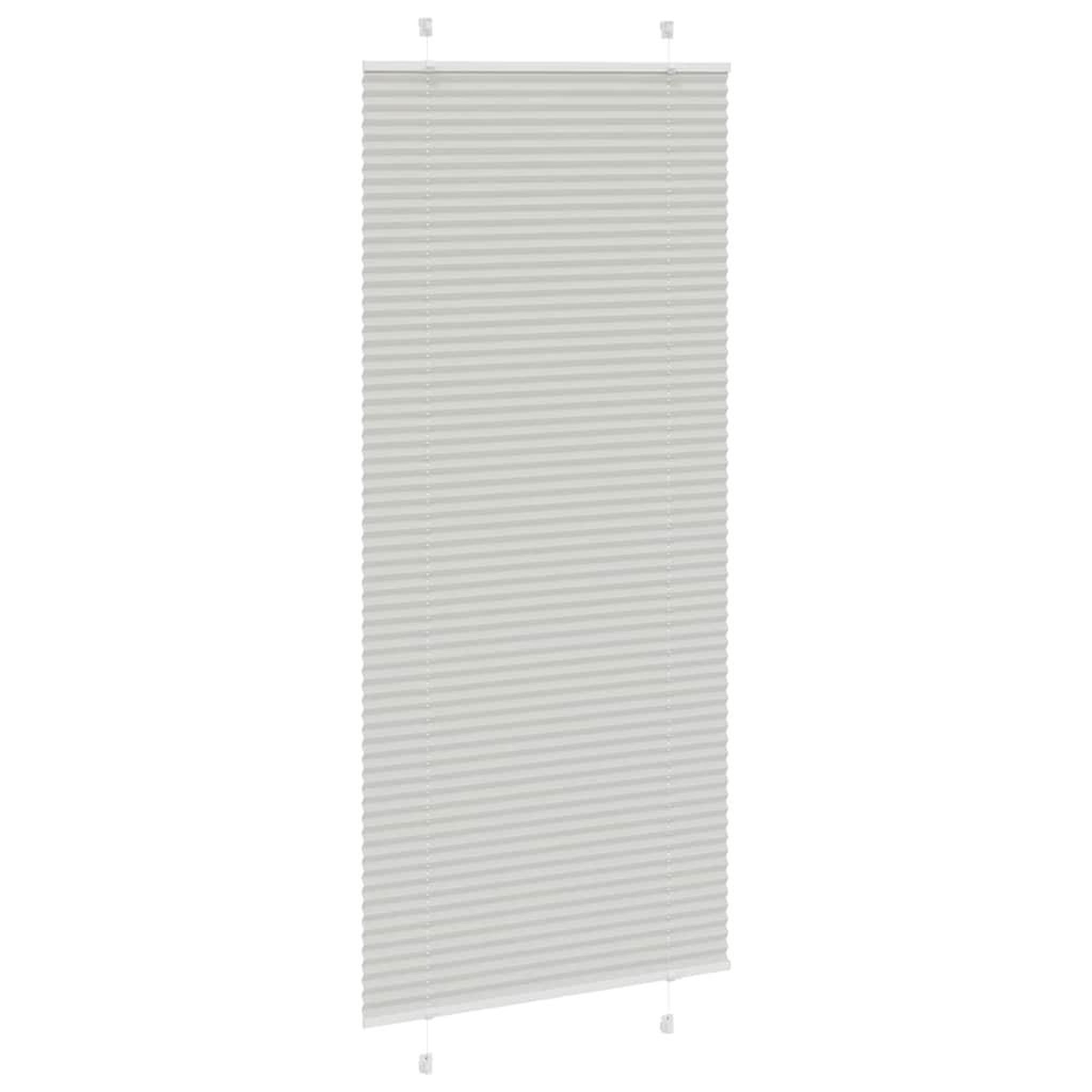 Voir la diapositive 3 : VIDAXL Store plisse gris clair 100x200cm largeur du tissu 99,4 cm