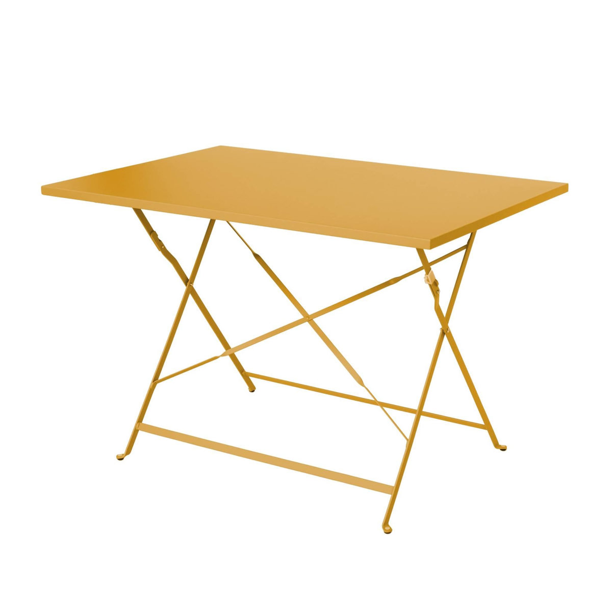 SWEEEK Table de jardin bistrot pliable - Emilia rectangle - Table rectangle 110x70cm en acier thermolaqué