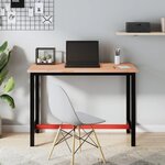 VIDAXL Etabli 115x55x81,5 cm bois massif de hetre et metal