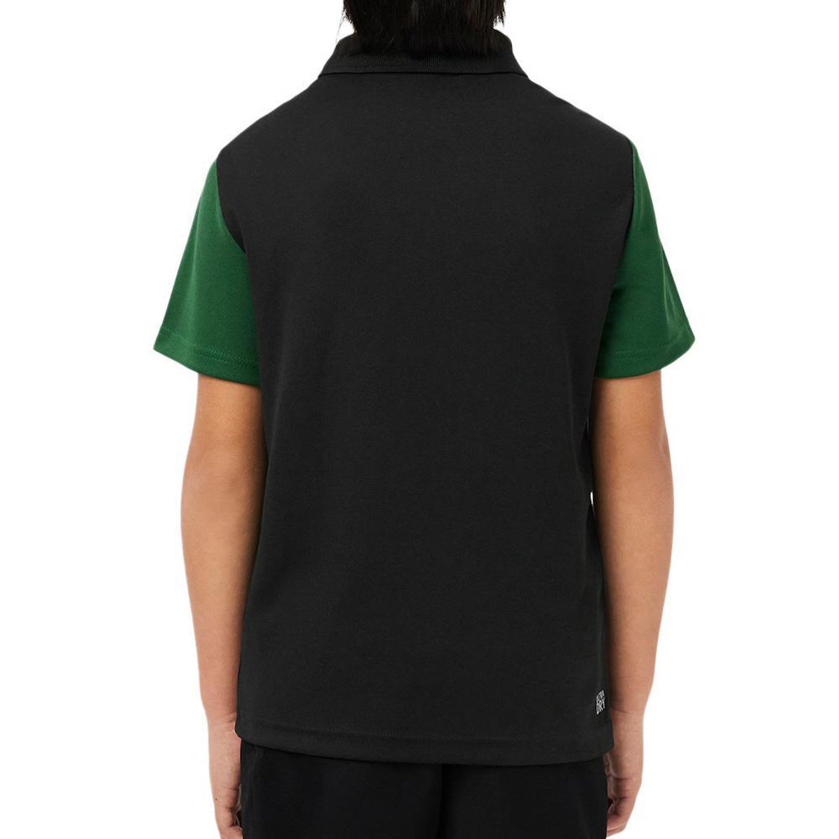 Lacoste Polo Marine/Vert Garçon Lacoste Ultra Dry Pique Tennis