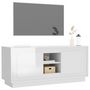 Voir la diapositive 4 : VIDAXL Meuble TV blanc brillant 102x35x45 cm bois d'ingenierie