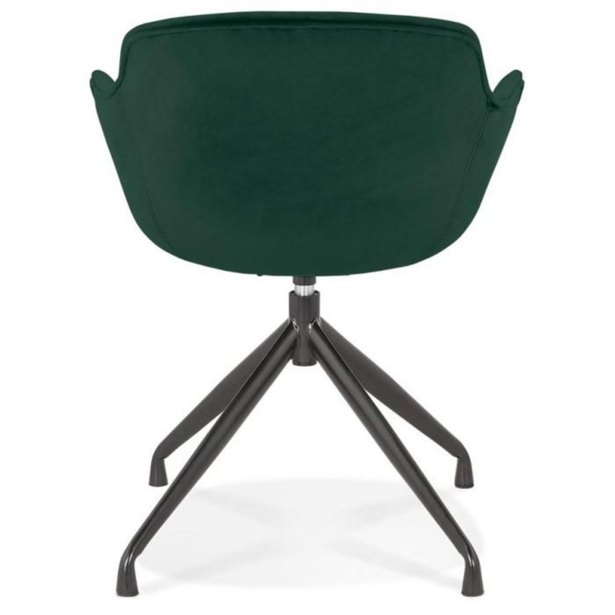 Paris Prix Fauteuil Design en Velours  Loana  80cm Vert