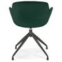 Voir la diapositive 5 : Paris Prix Fauteuil Design en Velours  Loana  80cm Vert
