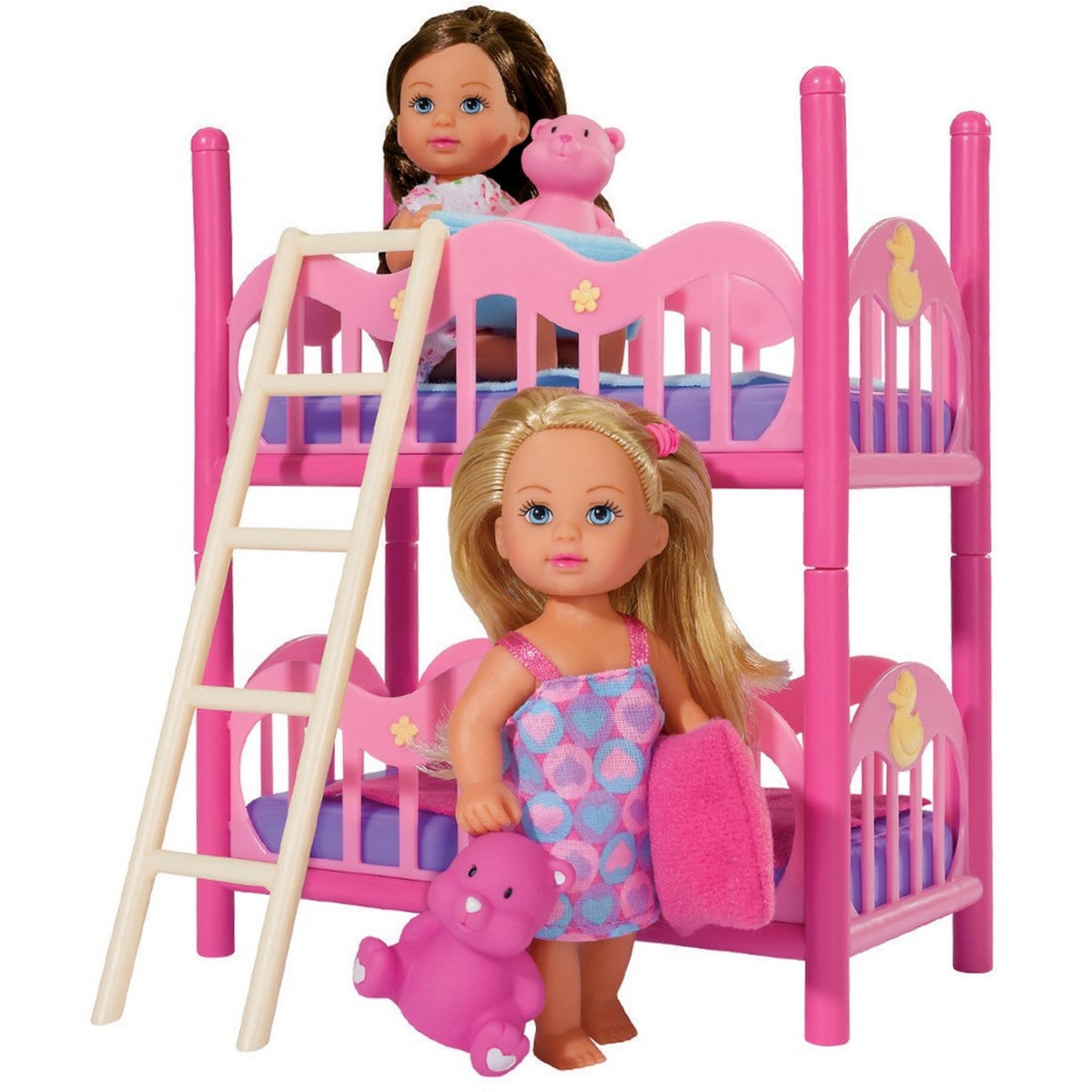 SMOBY Lits superposés et 2 poupées Evi love