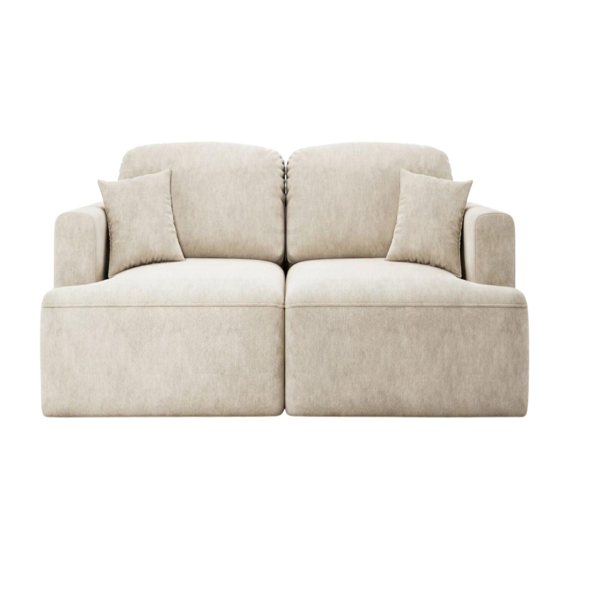 Voir la diapositive 1 : CASANOVA PARIS Chiara - canapé droit convertible tissu velours 3 places