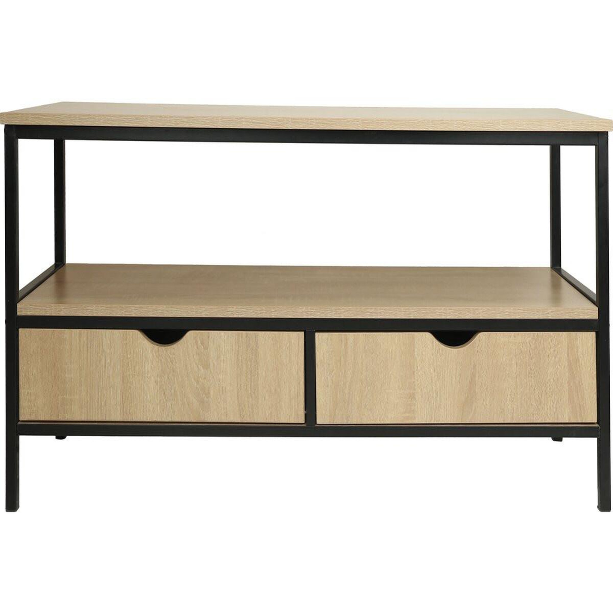 Habitat et Jardin Meuble tv avec tiroir style industriel  detroit  - 113 x 40 x 55 cm - beige