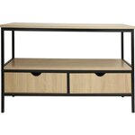 Habitat et Jardin Meuble TV avec tiroir style industriel  Detroit  - 113 x 40 x 55 cm - Beige