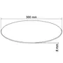 VIDAXL Dessus de table ronde en verre trempe 300 mm
