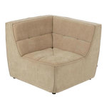 Paris Prix Module Canapé d'Angle Matelassé  Grid  98cm Beige Foncé