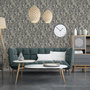 Voir la diapositive 3 : DUTCH WALLCOVERINGS DUTCH WALLCOVERINGS Papier peint Mae Noir et beige