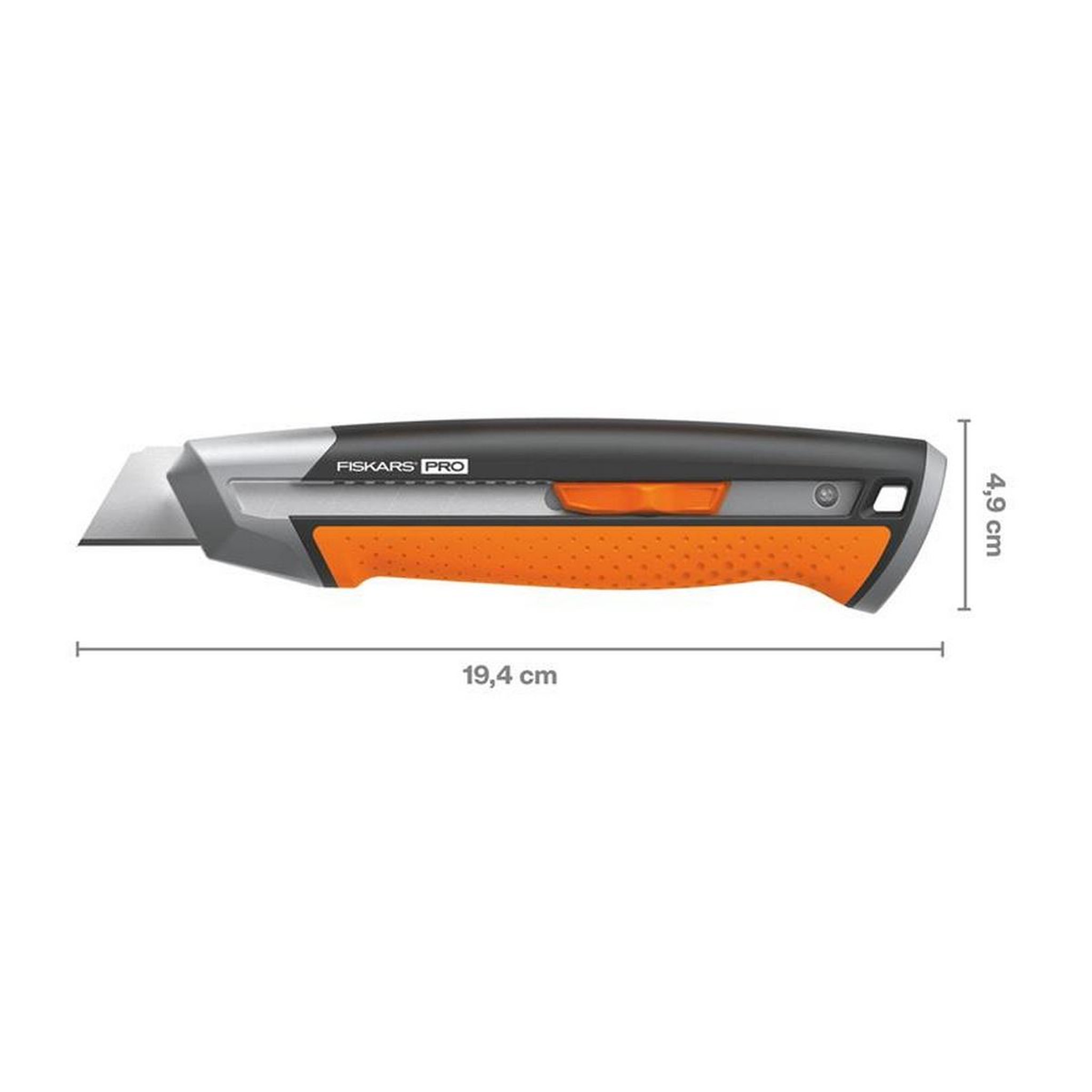 Voir la diapositive 2 : Fiskars Couteau à lame sécable 25 mm noir - 1027228