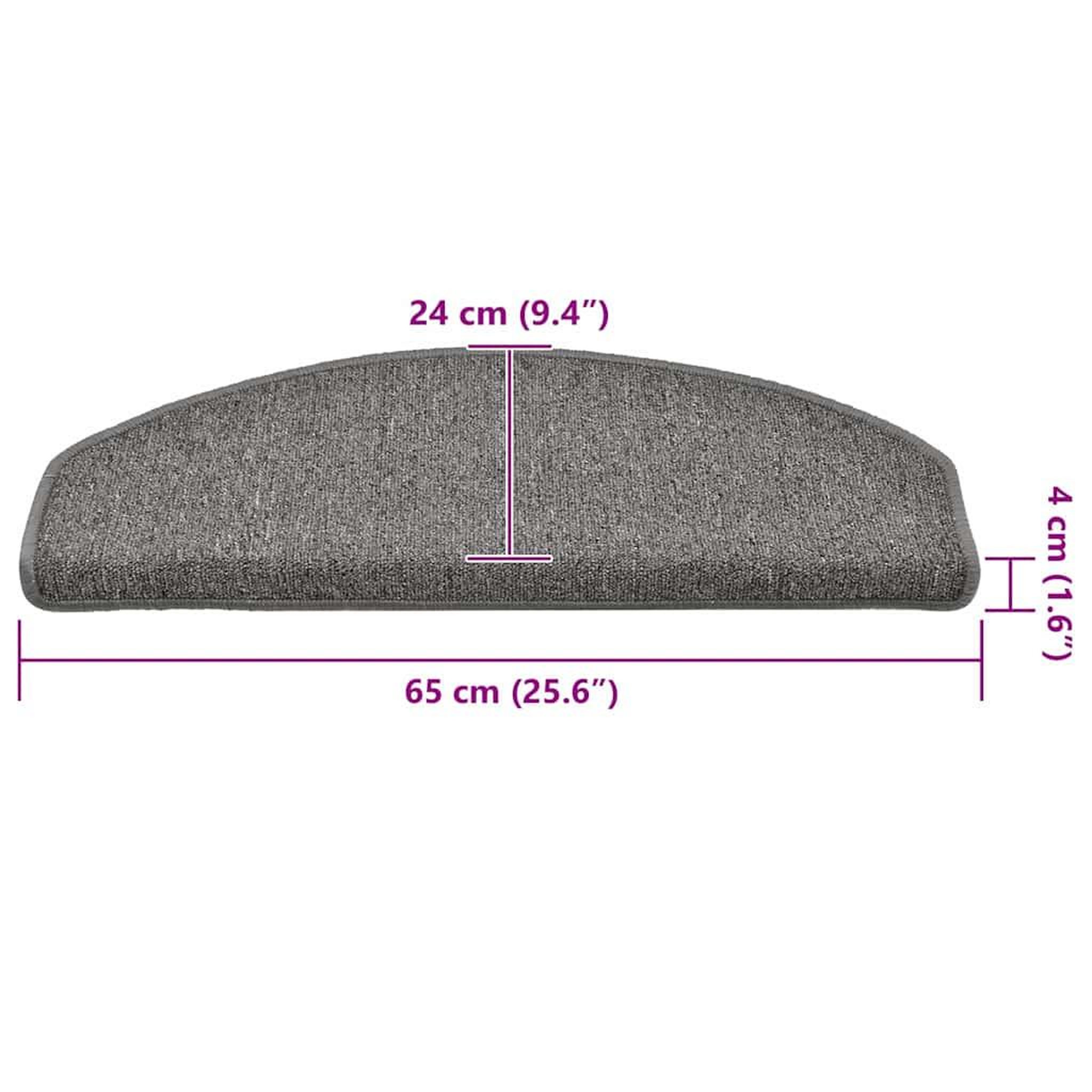 Voir la diapositive 6 : VIDAXL Tapis d'escalier 30 pcs gris fonce 65x24x4 cm