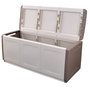 Voir la diapositive 1 : INTEC Coffre de rangement 330L Beige/Taupe 138 x 53 x H57cm Poignées de transport polypropylène INTEC