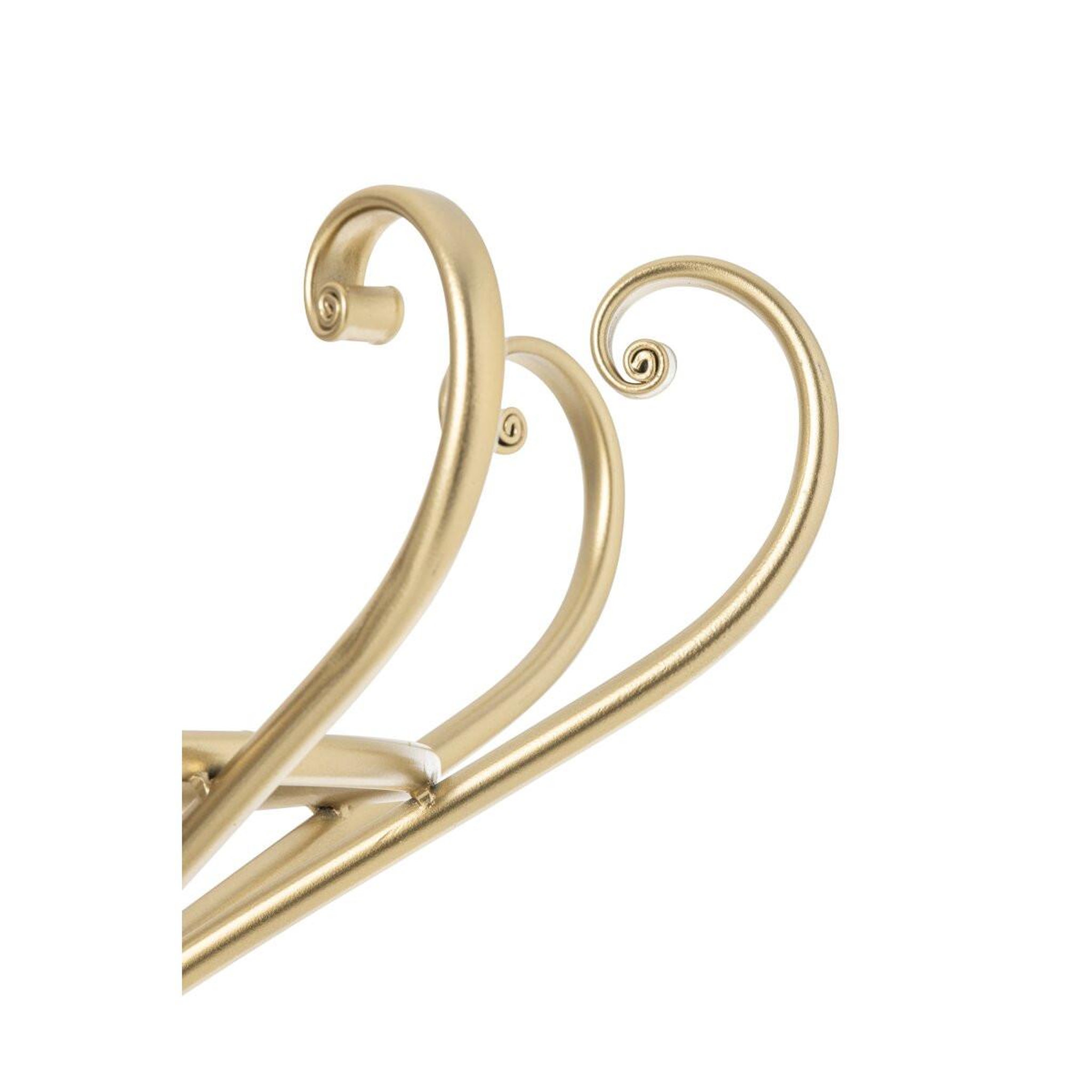 Voir la diapositive 2 : J-LINE Porte-Manteau en Métal  Rune  199cm Doré