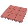 Voir la diapositive 4 : VIDAXL Carreaux de terrasse 10 pcs Rouge 30,5x30,5 cm Plastique