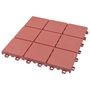 Voir la diapositive 4 : VIDAXL Carreaux de terrasse 10 pcs Rouge 30,5x30,5 cm Plastique