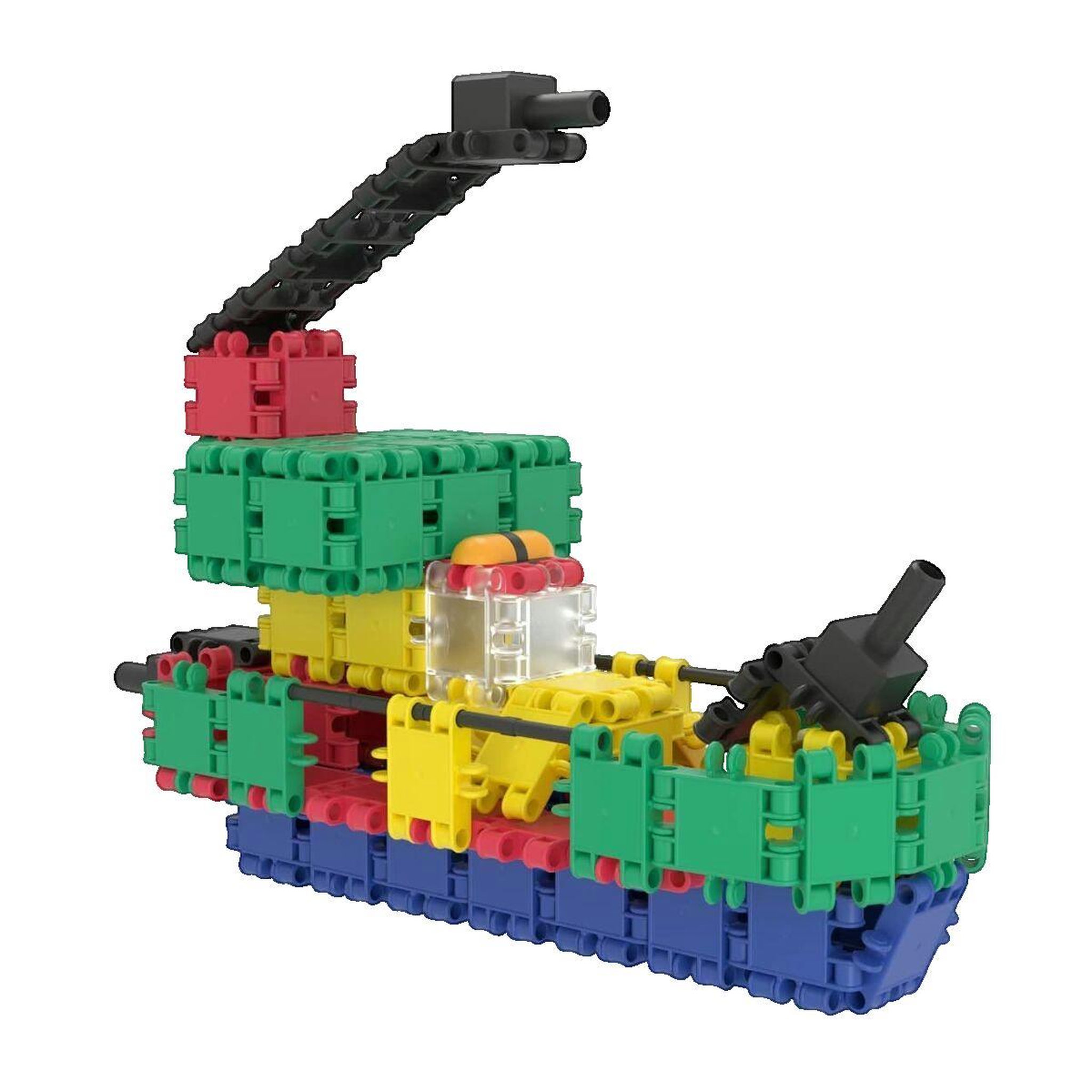 Voir la diapositive 2 : CLICS Chariot de construction Clics 560 pièces multicolore