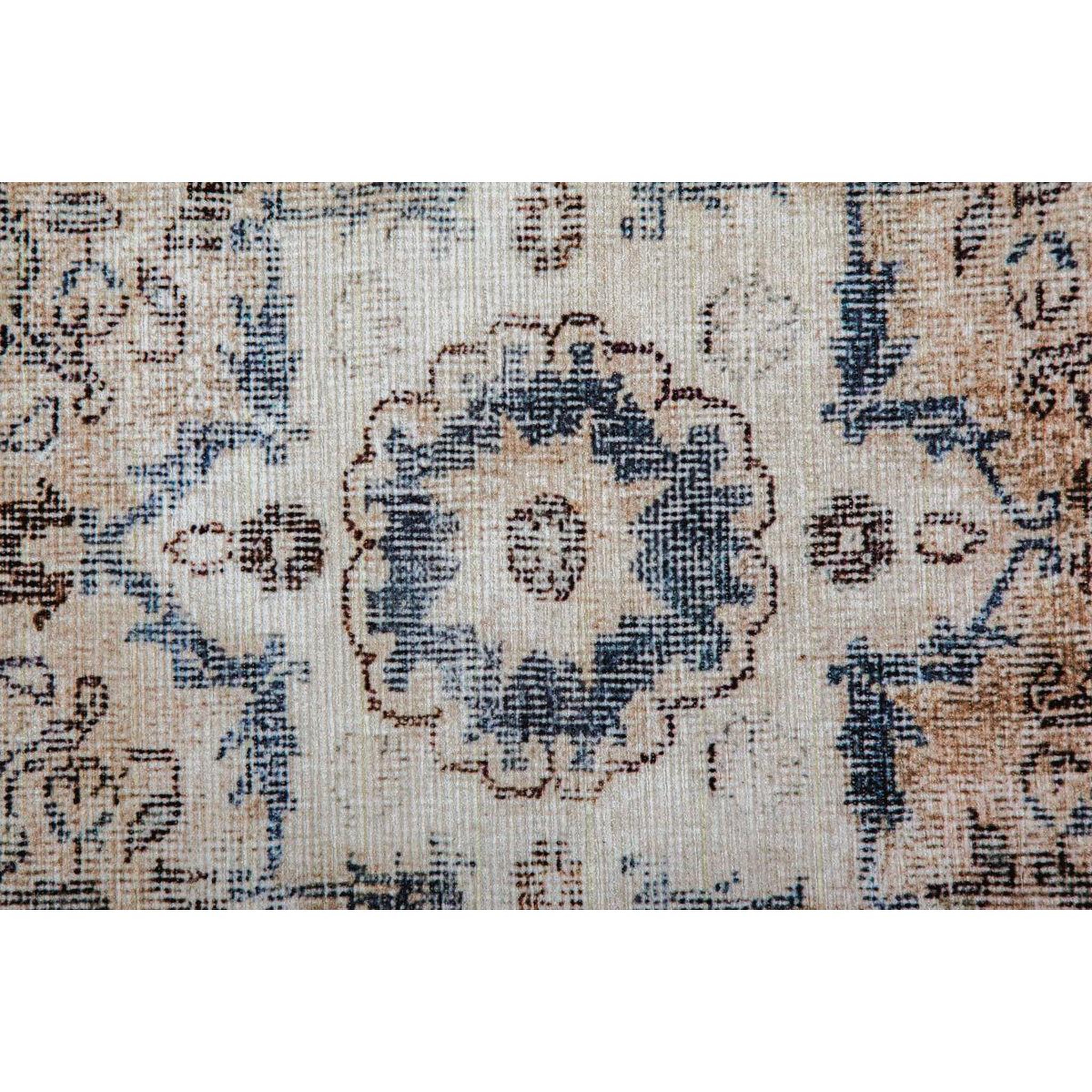 Voir la diapositive 3 : Paris Prix Tapis Imprimé Antique  Vintage  Beige & Bleu