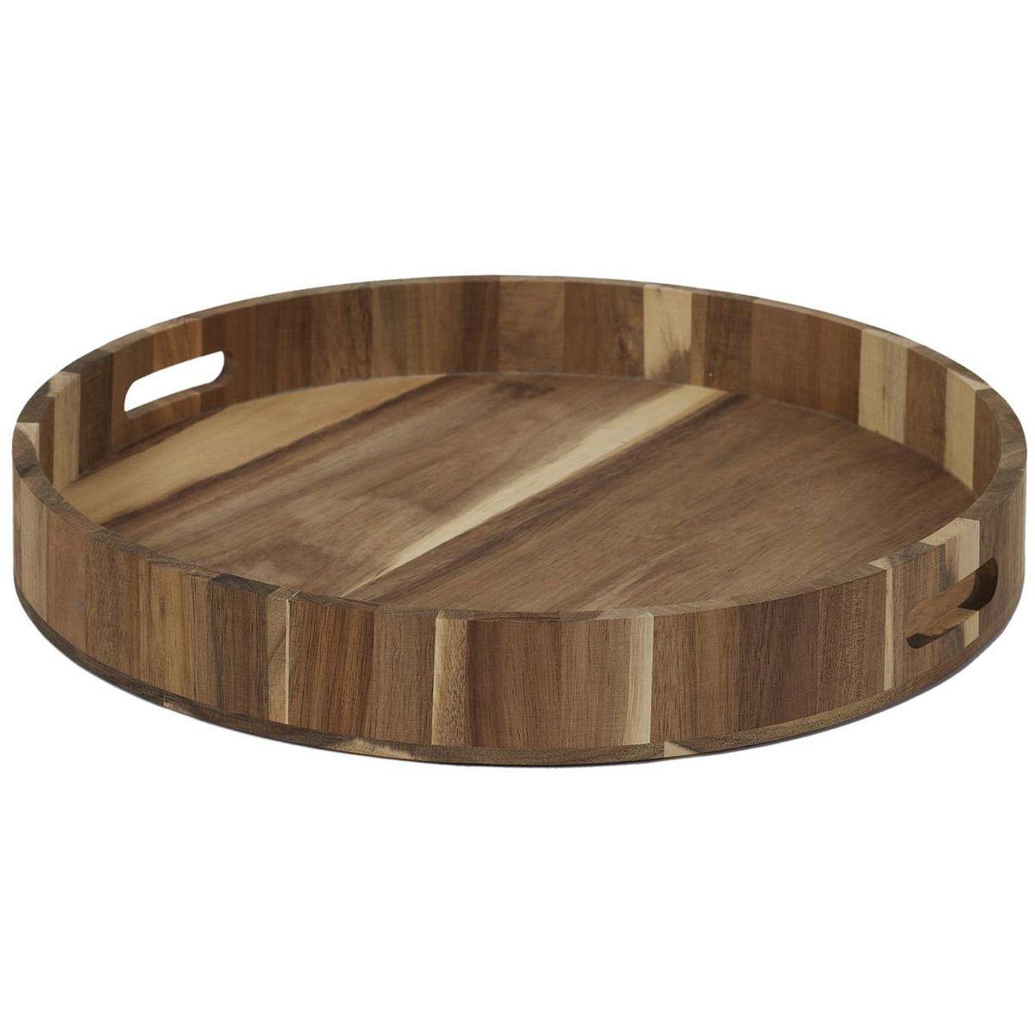 The Home Deco Factory Plateau de service design  acacia  40cm marron