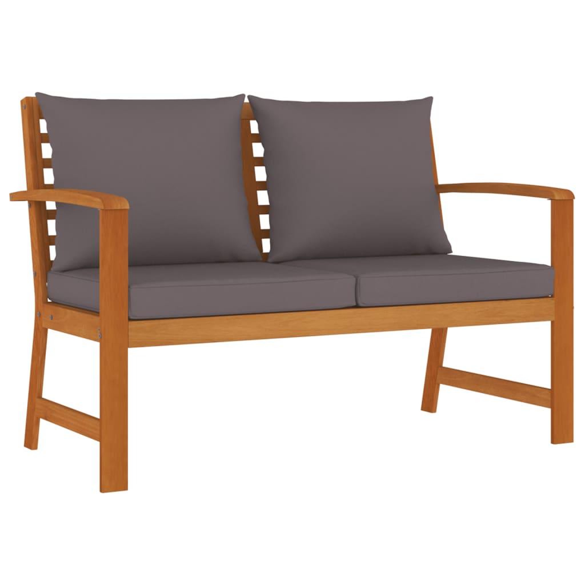 Voir la diapositive 4 : VIDAXL Ensemble a manger de jardin 4 pcs coussins Bois acacia