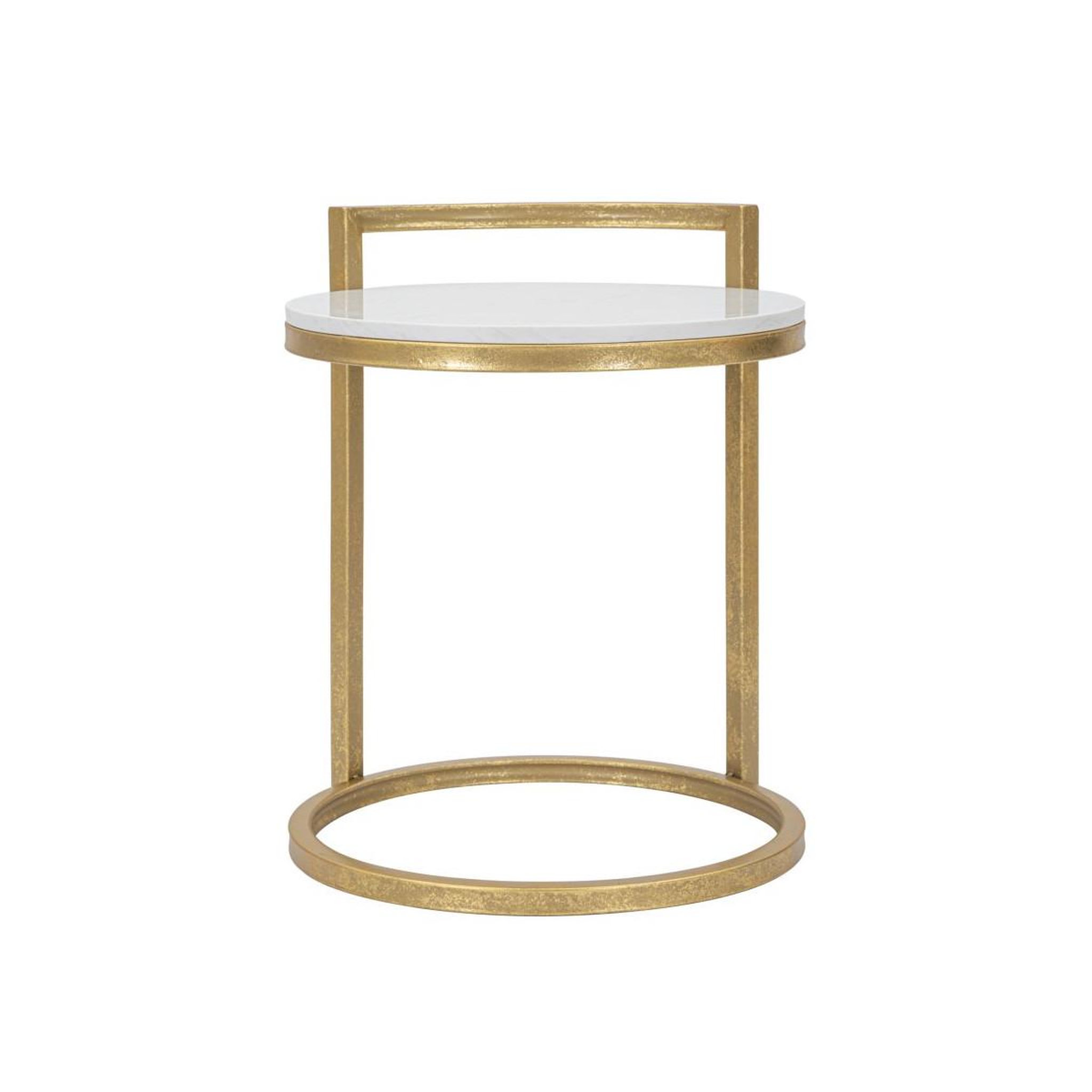 Voir la diapositive 6 : Paris Prix Table d'appoint en marbre  alma  50cm or