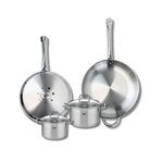 ELO Ensemble de 2 Poêles de cuisson 28 et 32 cm et 2 faitouts 14 et 16 cm Elo Profi Citrin