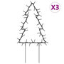 Voir la diapositive 2 : VIDAXL Decoration lumineuse arbre de Noël piquets 3 pcs 50 LED 30 cm
