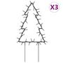 Voir la diapositive 2 : VIDAXL Decoration lumineuse arbre de Noël piquets 3 pcs 50 LED 30 cm
