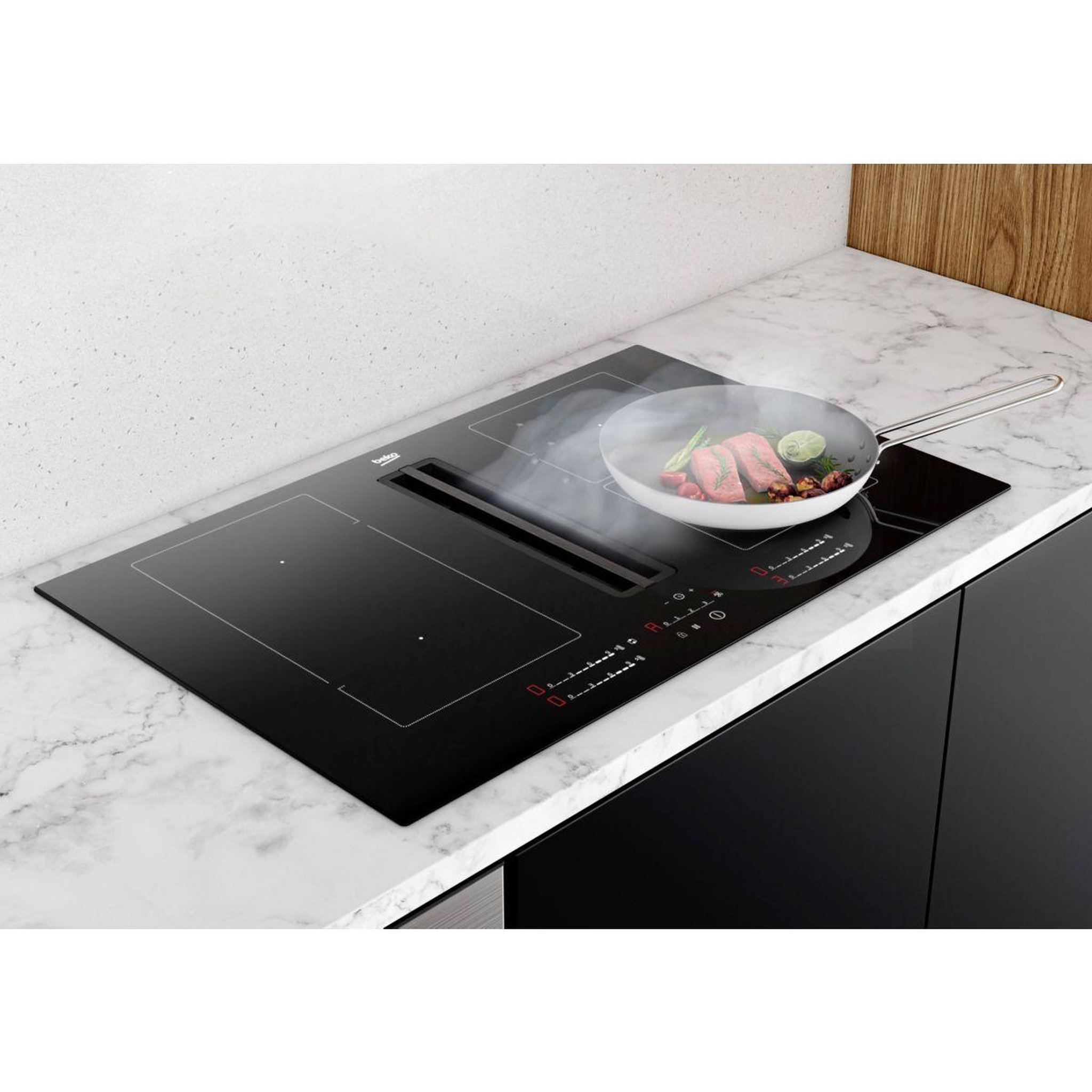Voir la diapositive 5 : Beko Plaque induction aspirante HIXI64700UF