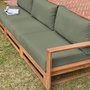 Voir la diapositive 6 : SWEEEK Salon de jardin en bois d'acacia 5 places - Mendoza - Canapé, fauteuils et table basse en acacia, 6 éléments modulables, design
