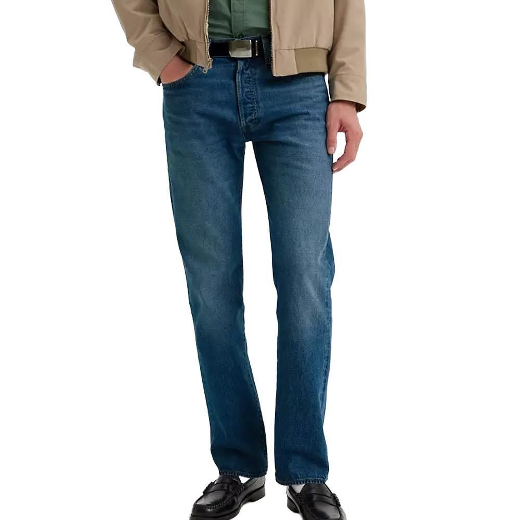 Levi's Jean 501 Original Bleu Foncé Homme Levi's Original Fit. Coloris disponibles : Bleu