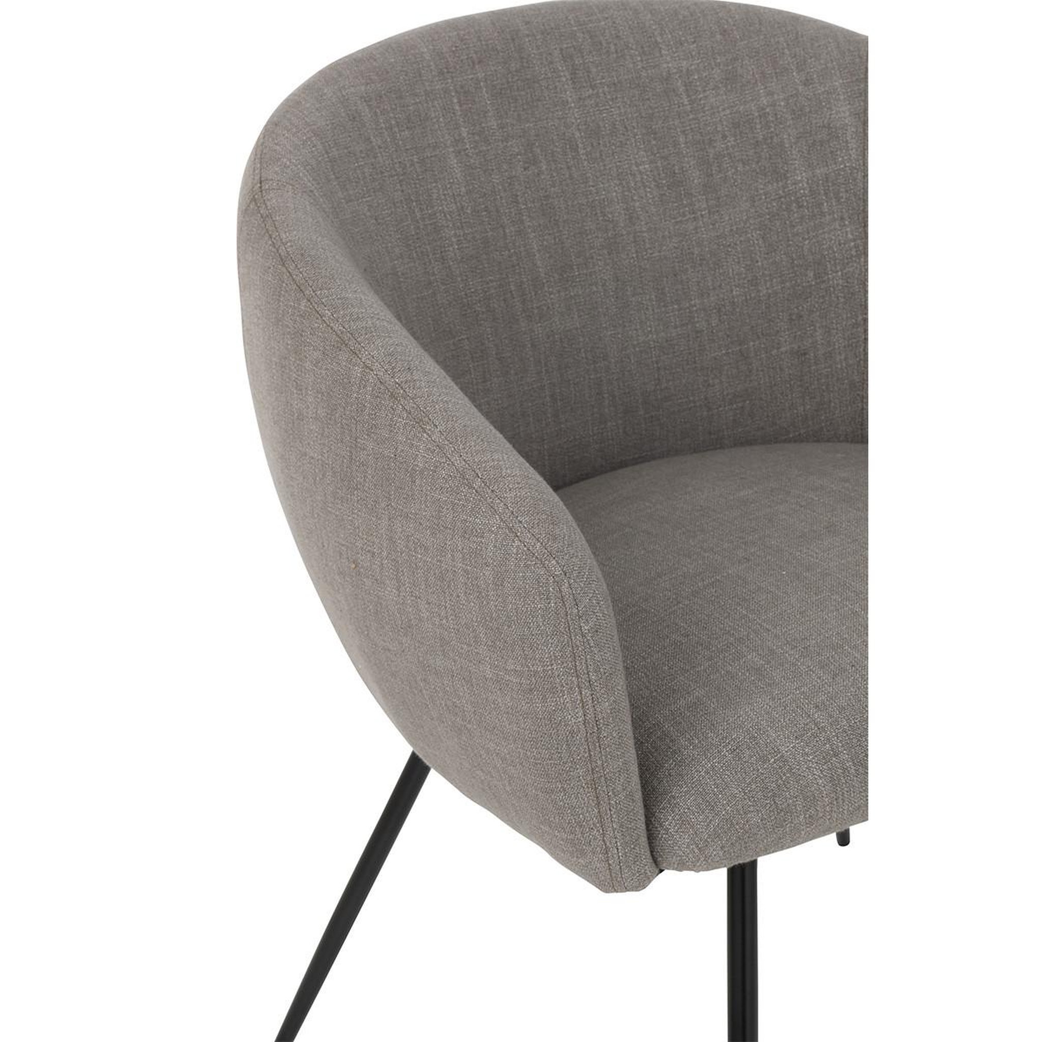 Voir la diapositive 6 : J-LINE Chaise design  wales  75cm gris