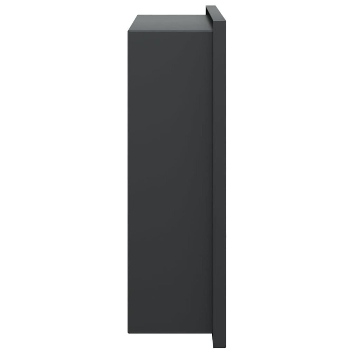 VIDAXL Niche de douche noir mat 32x32x9 cm acier inoxydable