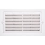 CENTRALE BRICO Grille d'aération abs naturel, L.12.9 x l.25.1 cm