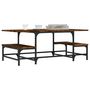 Voir la diapositive 3 : VIDAXL Table basse chene fume 100x50,5x40 cm bois d'ingenierie