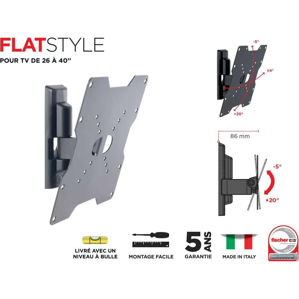 Meliconi Support mural TV ETR-200 FLAT 26-40 pouces