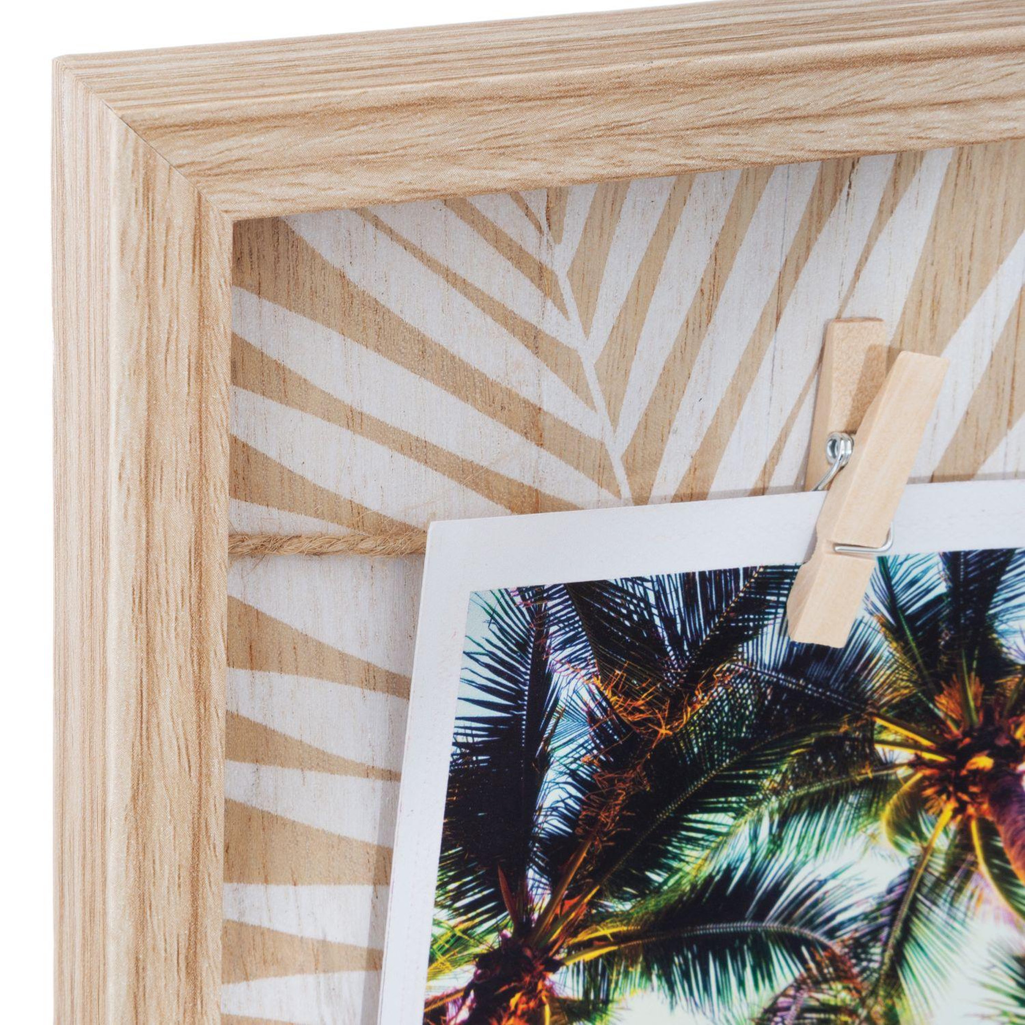 Voir la diapositive 2 : ATMOSPHERA Porte photos corde effet bois ethnique - rêves