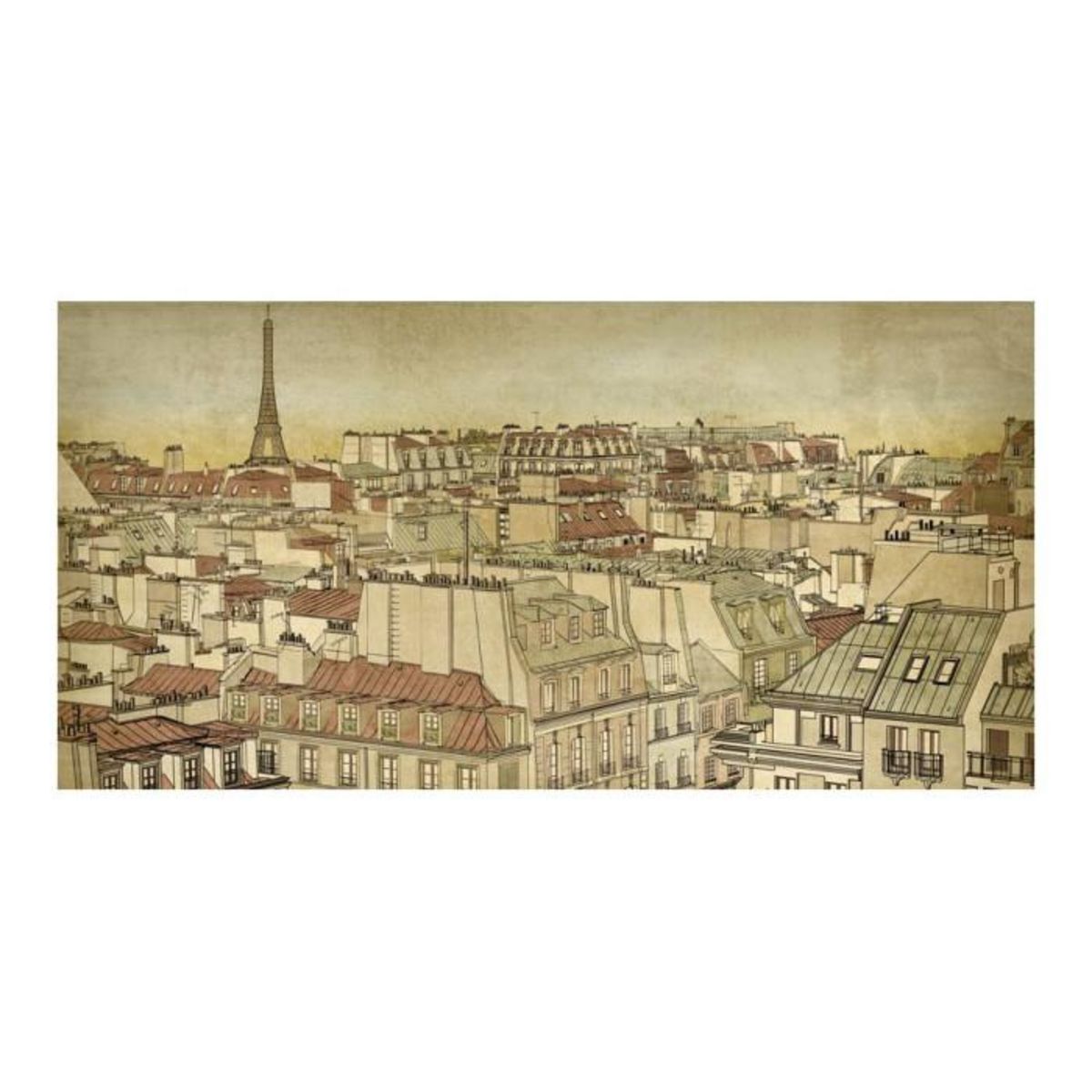 Paris Prix Papier Peint XXL  Au Revoir Paris !  270x550cm