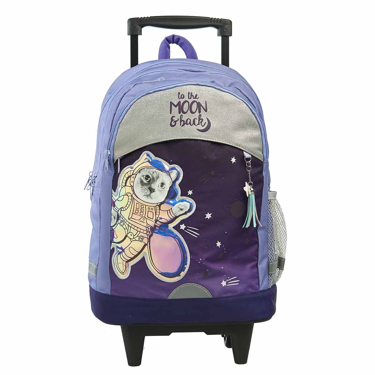 AUCHAN Sac à dos à roulettes COSMOCAT