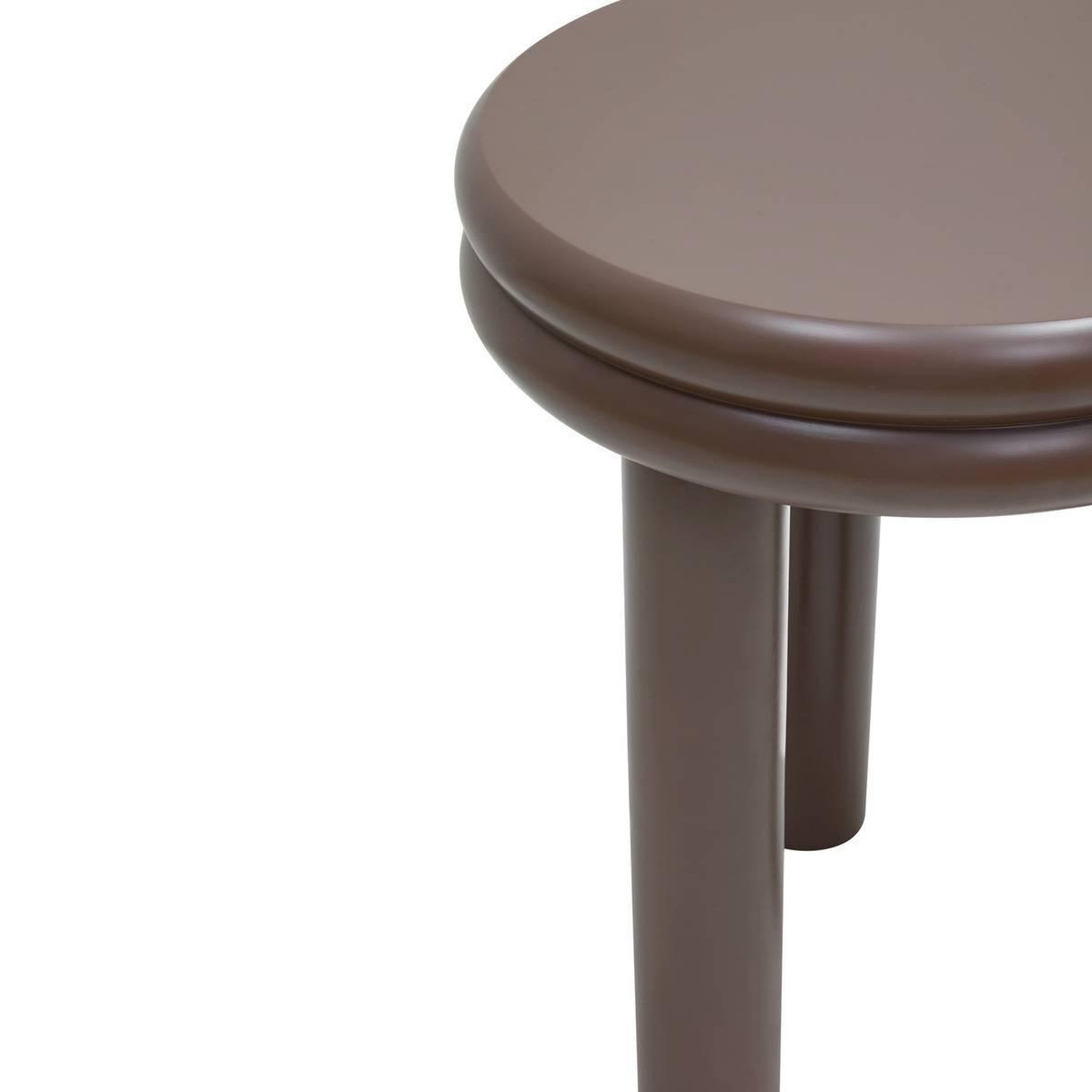 Voir la diapositive 2 : ATMOSPHERA Table d'appoint ronde  plump  40cm chocolat