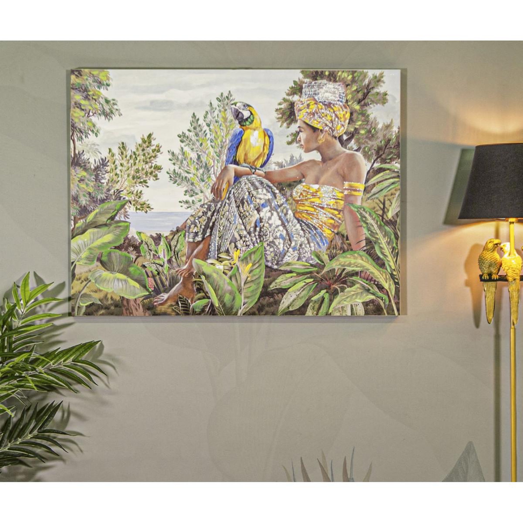 Voir la diapositive 5 : Paris Prix Toile imprimée déco  kenda  90x120cm multicolore