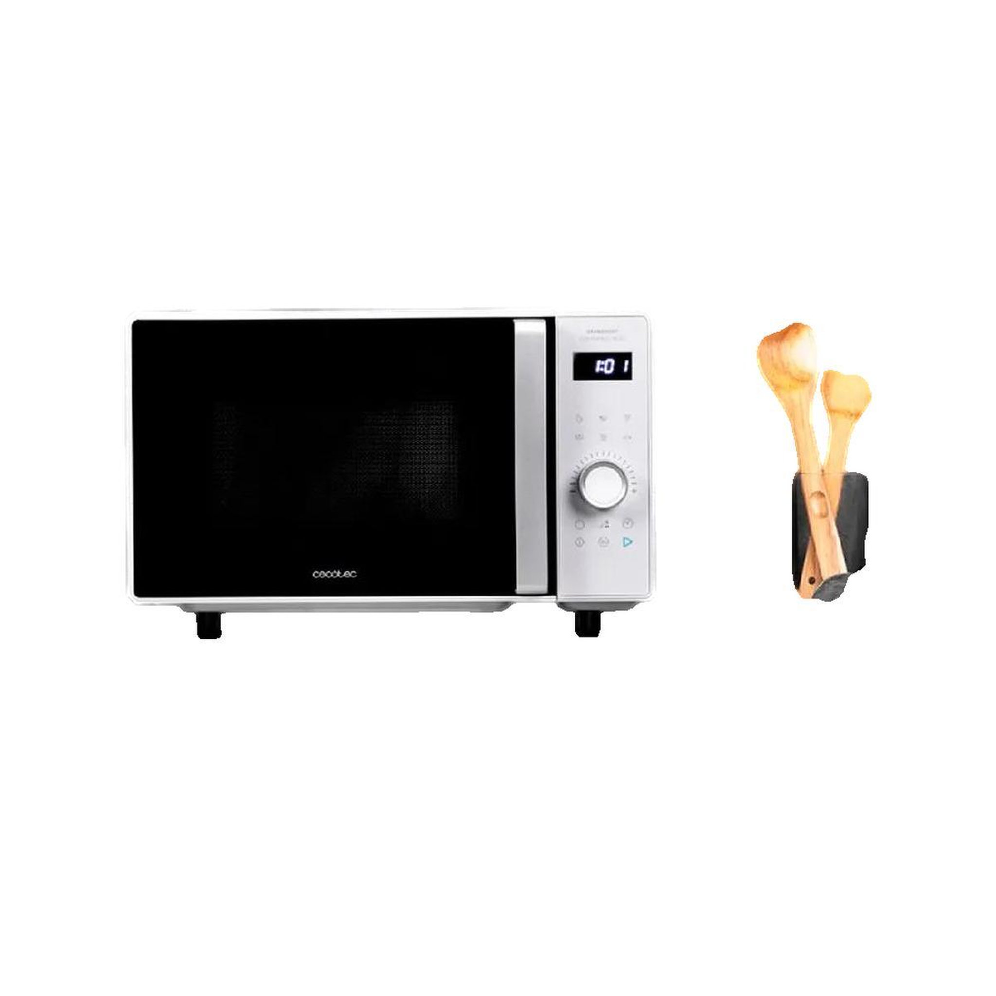 Voir la diapositive 3 : CECOTEC Micro-ondes cecotec Micro-ondes plat blanc