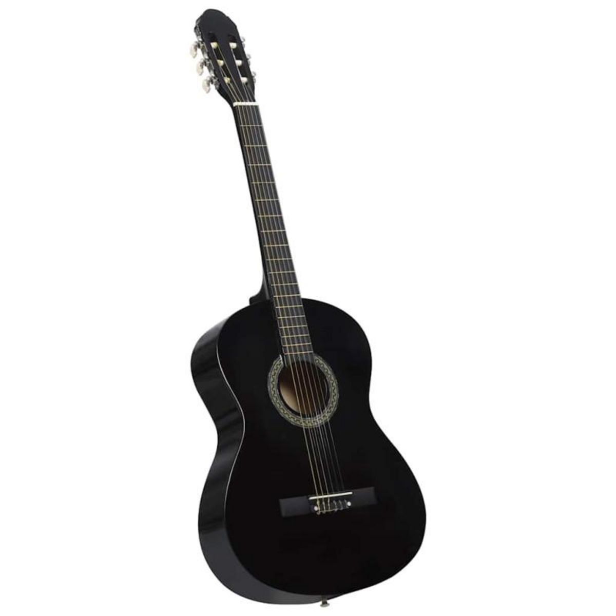 VIDAXL Jeu de guitare classique de débutant 12 pcs Noir 4 4 39