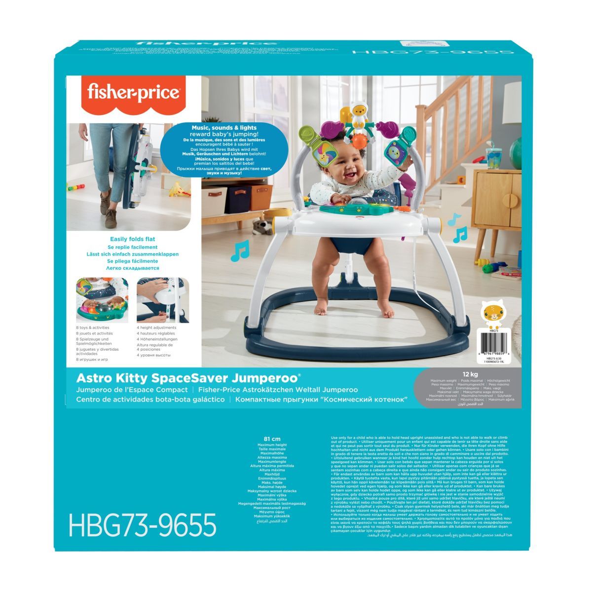 Fisher price Jumperoo de l'espace compact