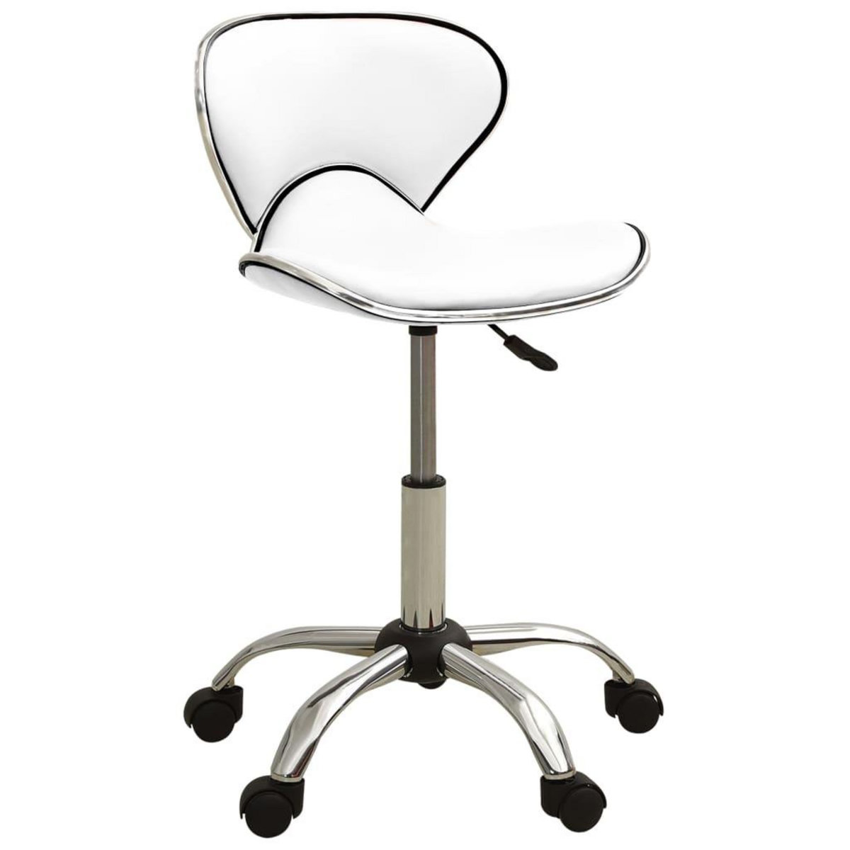 VIDAXL Chaise de bureau Blanc Similicuir