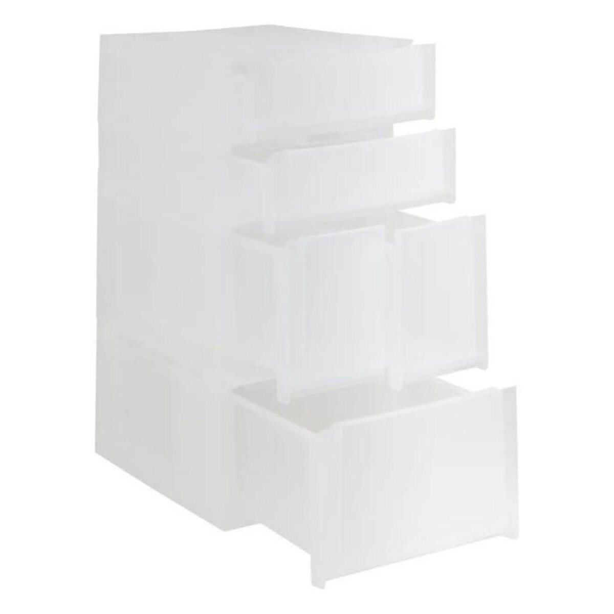 FIVE Tour de Rangement 4 Tiroirs  Tide'n  62cm Transparent