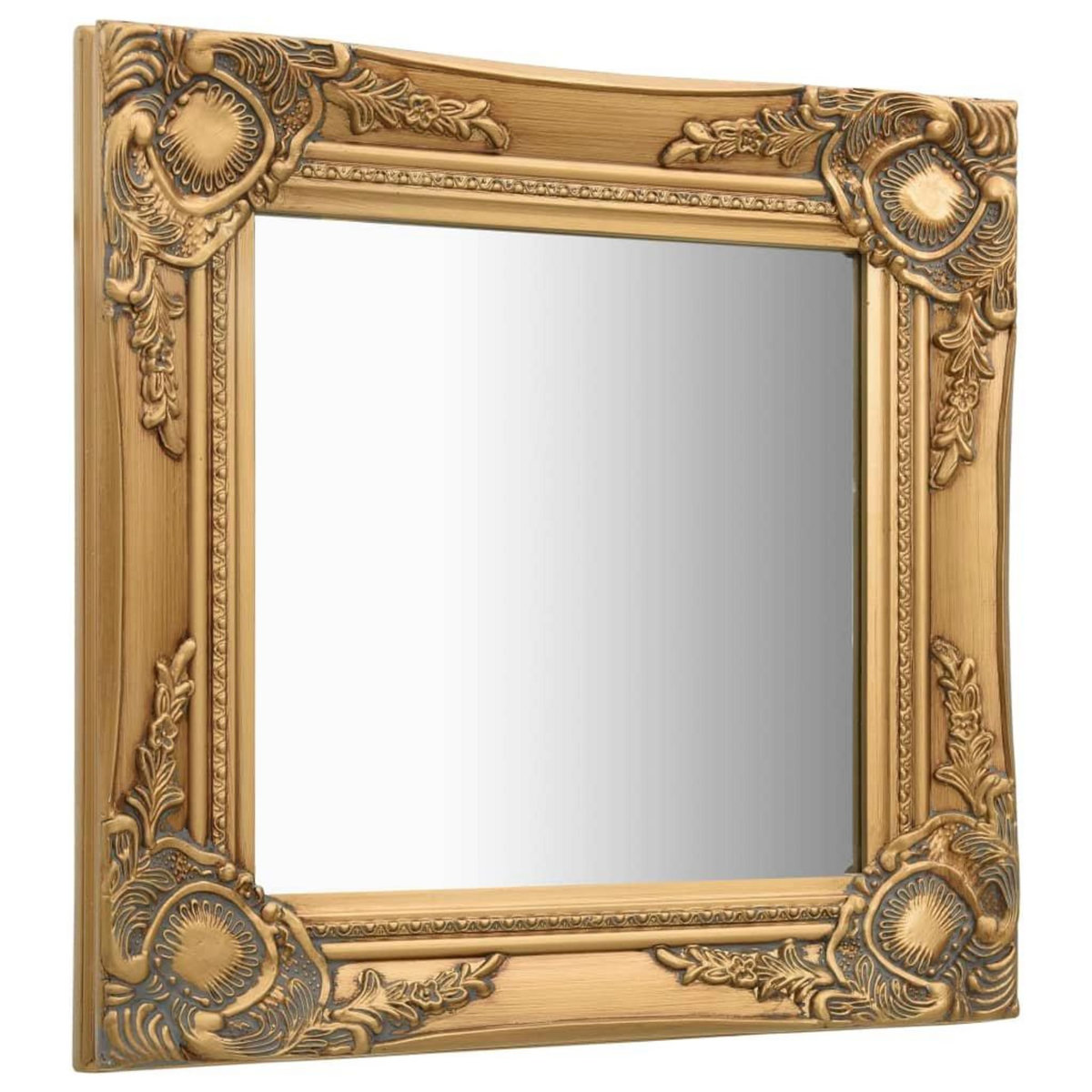 VIDAXL Miroir mural style baroque 40x40 cm Dore